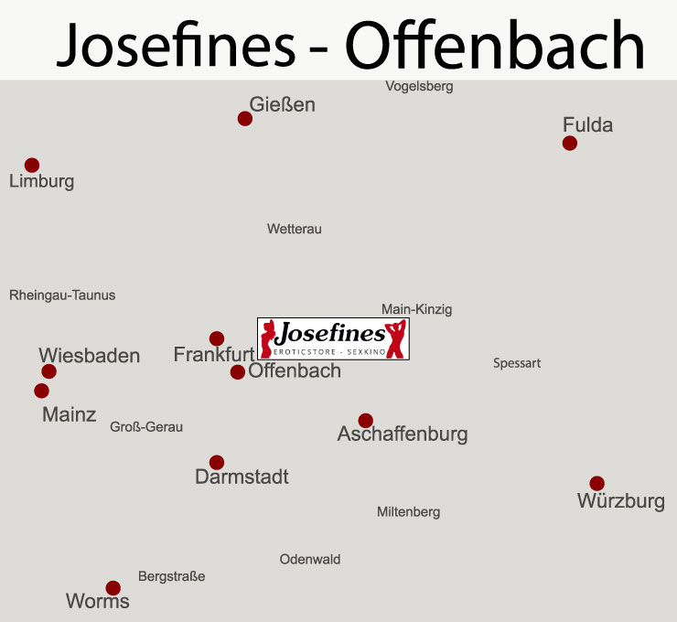 Josefines Eroticstore und Sexkino - hier der Weg zu uns...